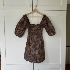 GANNI Puff Sleeve Dress